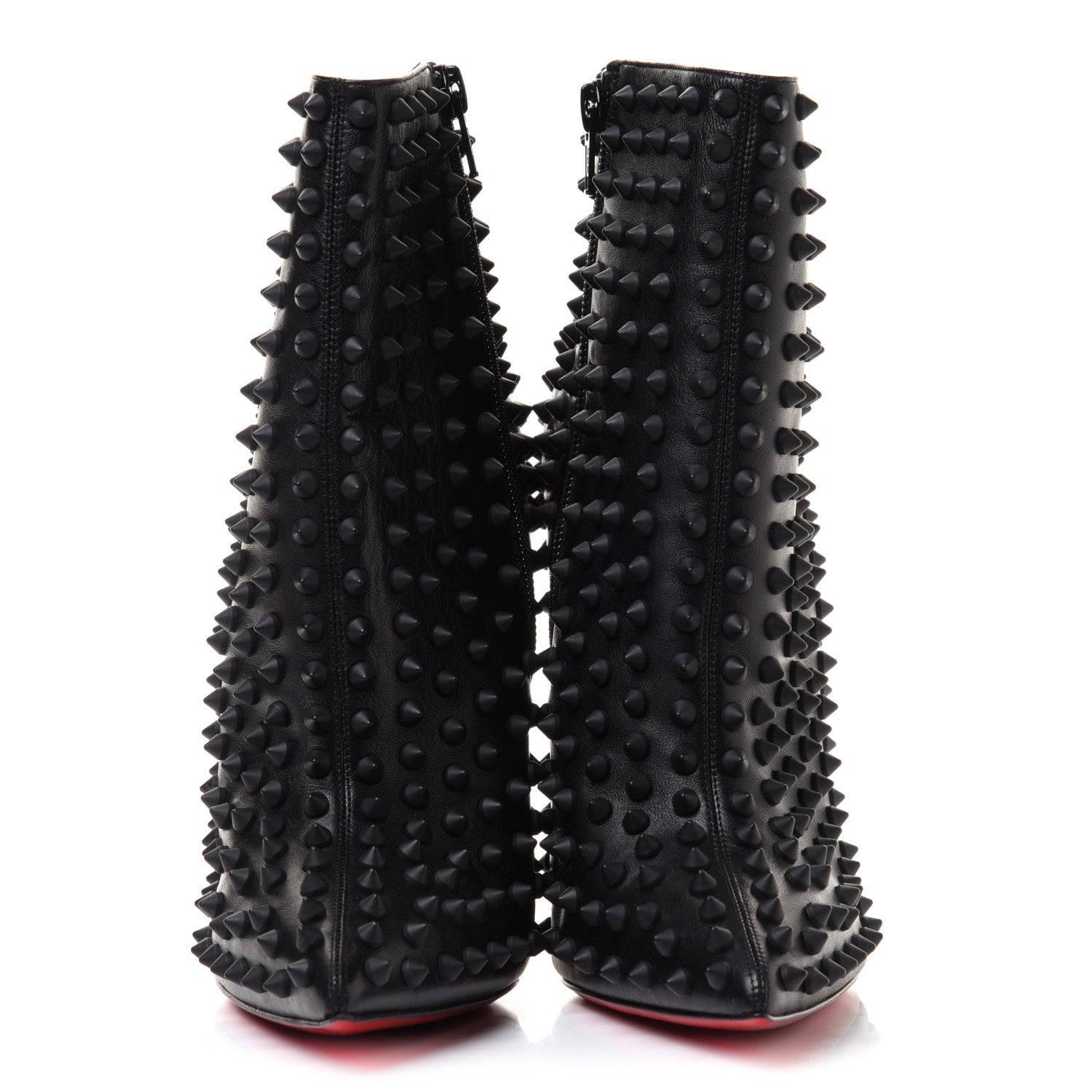 Christian Louboutin Kid Snakilta 120 Booties 37.5 Black 2 of 8