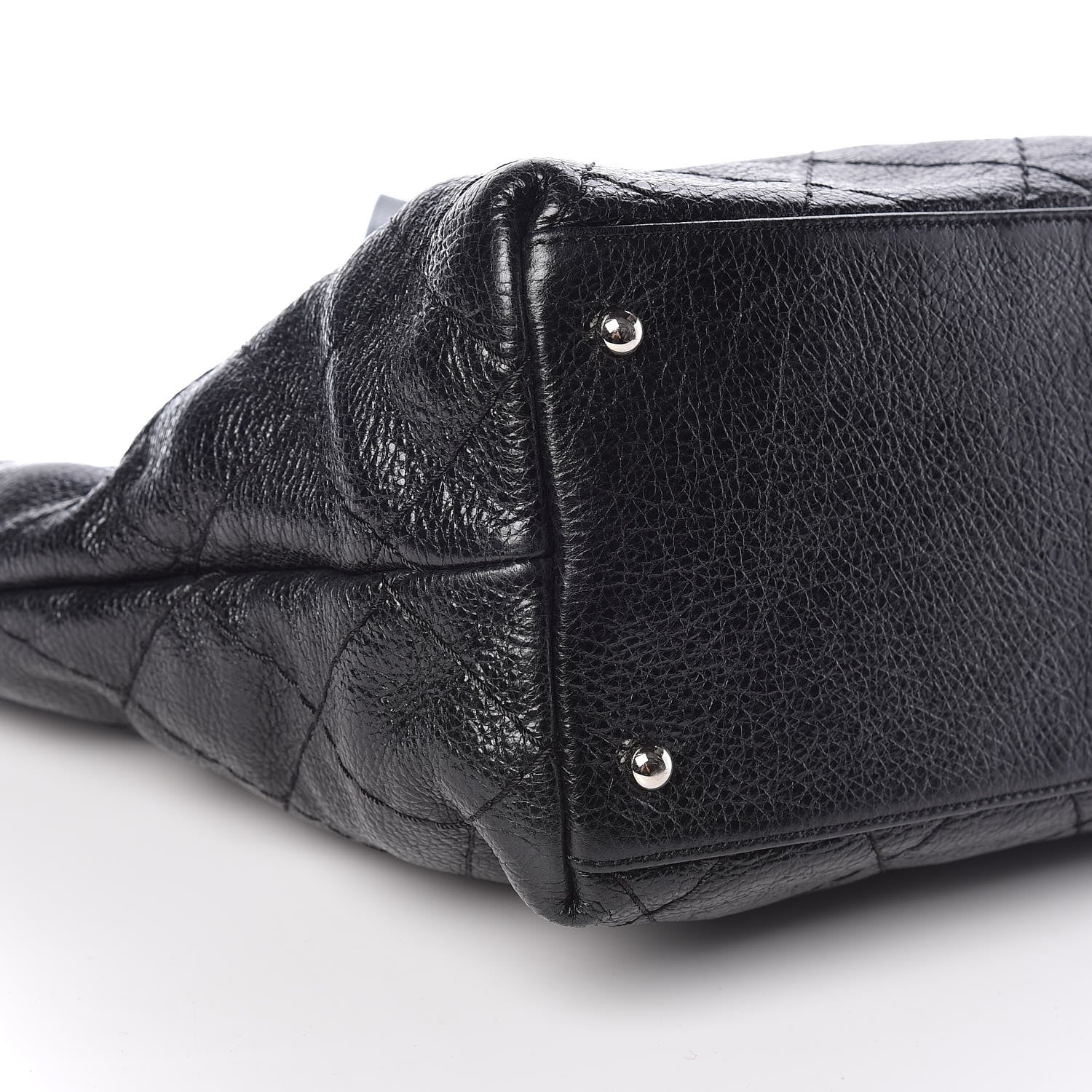 Chanel Glazed Calfskin Large On The Road Tote Black 9 of 10