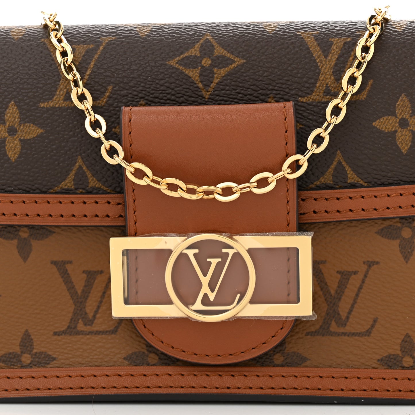 Reverse Monogram Dauphine Chain Wallet