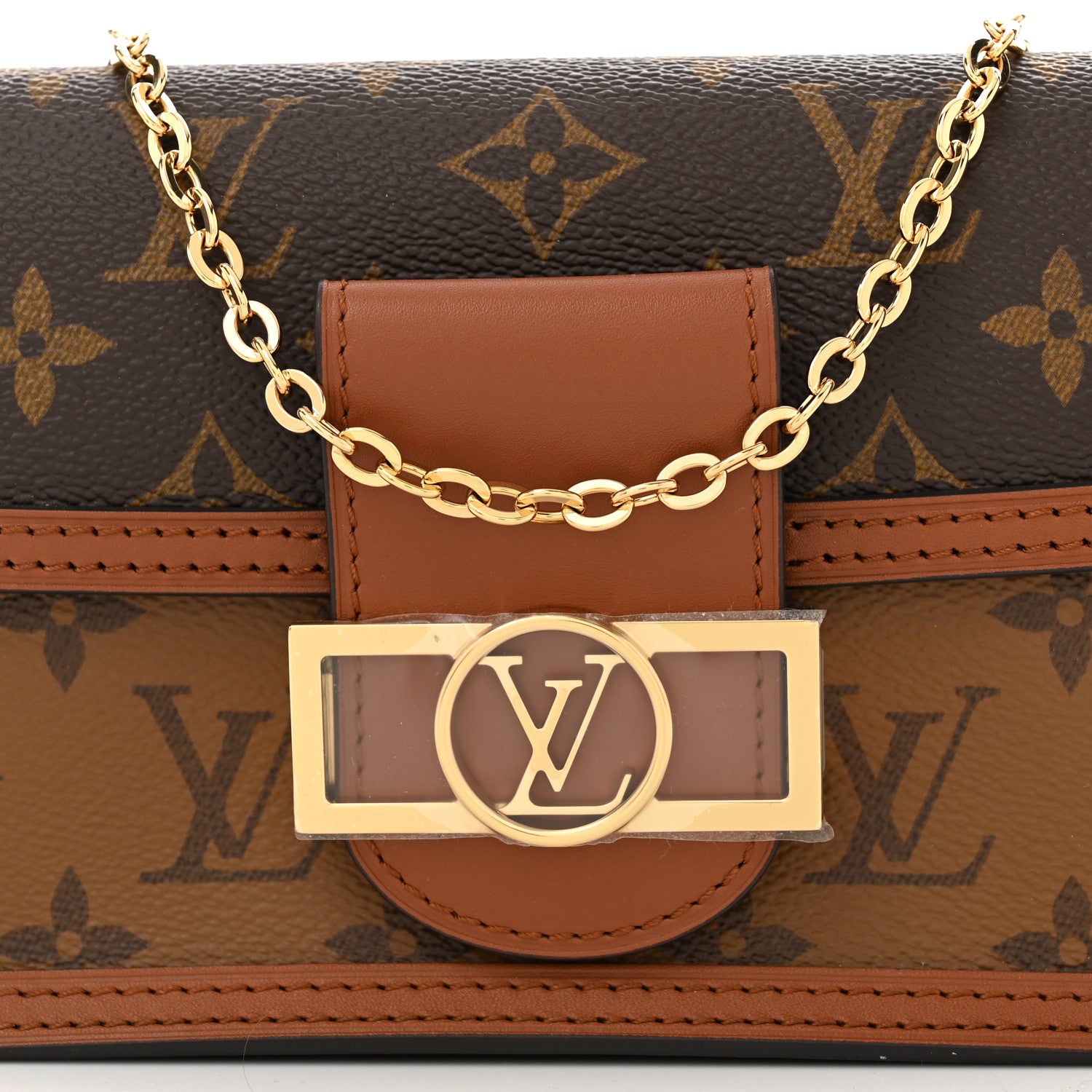 Louis Vuitton Reverse Monogram Dauphine Chain Wallet 7 of 9