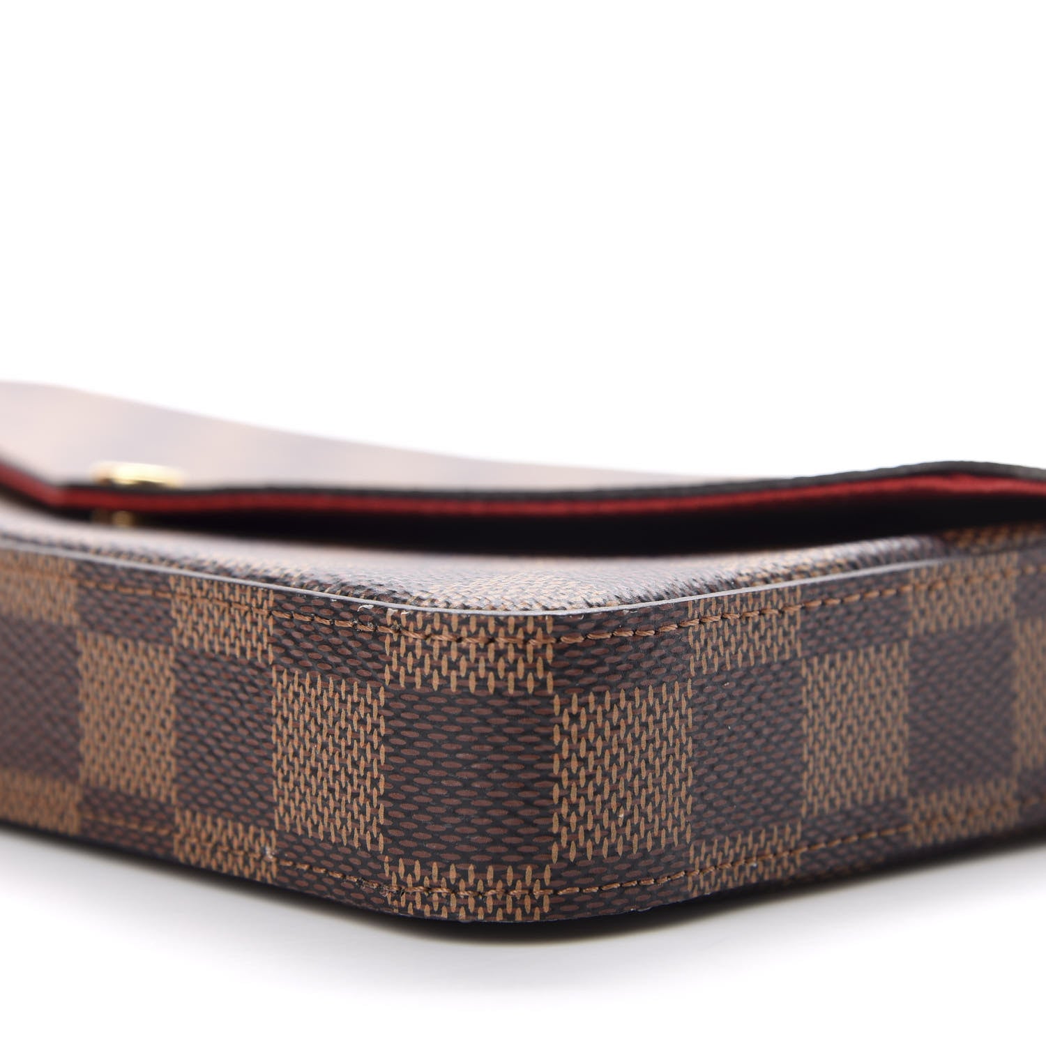 Louis Vuitton Damier Ebene Pochette Felicie Chain Wallet 9 of 10