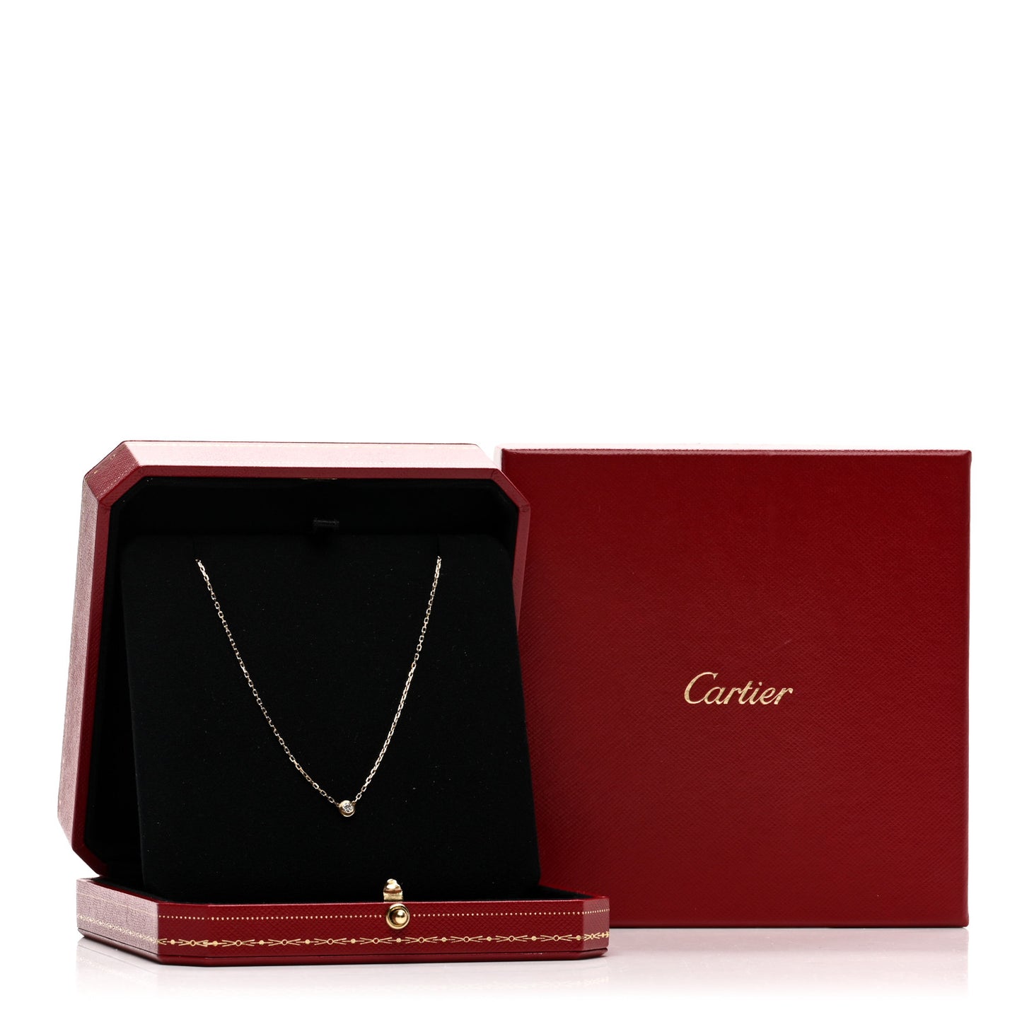 18K Yellow Gold Diamond SM D'Amour Pendant Necklace