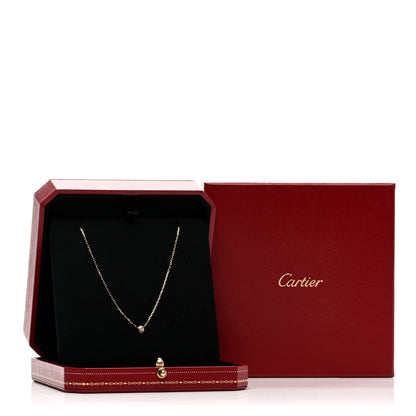 Cartier 18K Yellow Gold Diamond SM D'Amour Pendant Necklace 5 of 5