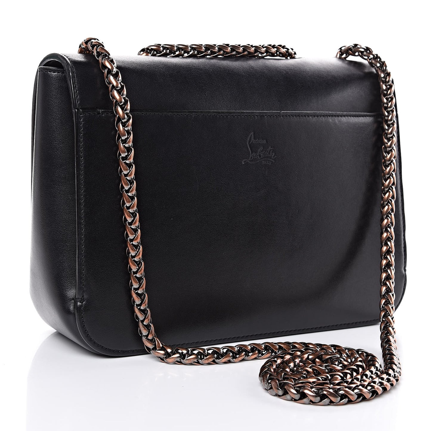 Calfskin Small Sweety Charity NV Shoulder Bag Black