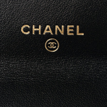 Chanel Calfskin Quilted Perfect Fit Coin Purse With Chain Black 6 of 14