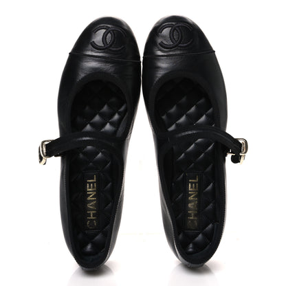 Chanel Lambskin Mary Jane Flats 40 Black 2 of 10