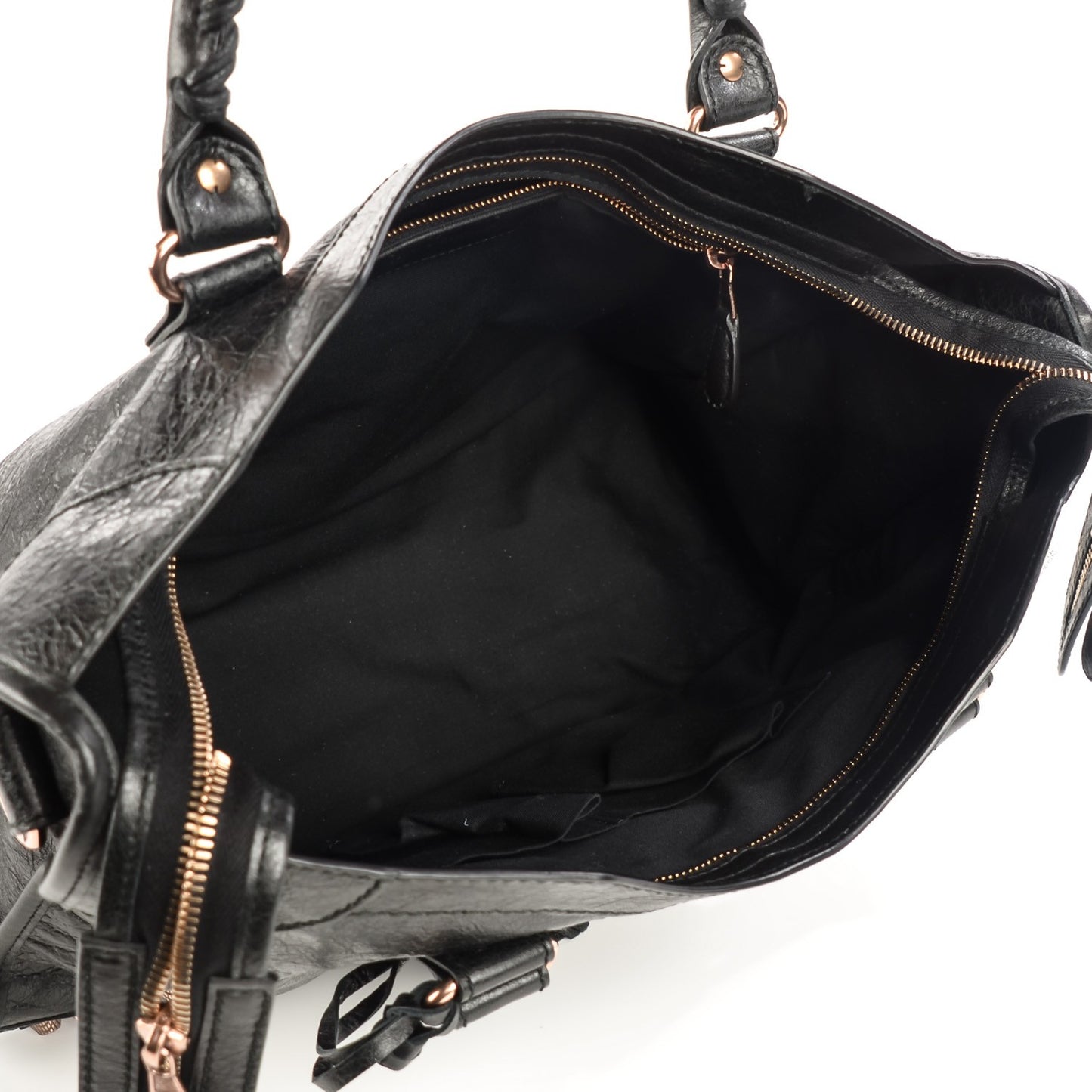 Agneau Giant 12 Rose Gold Hardware City Black
