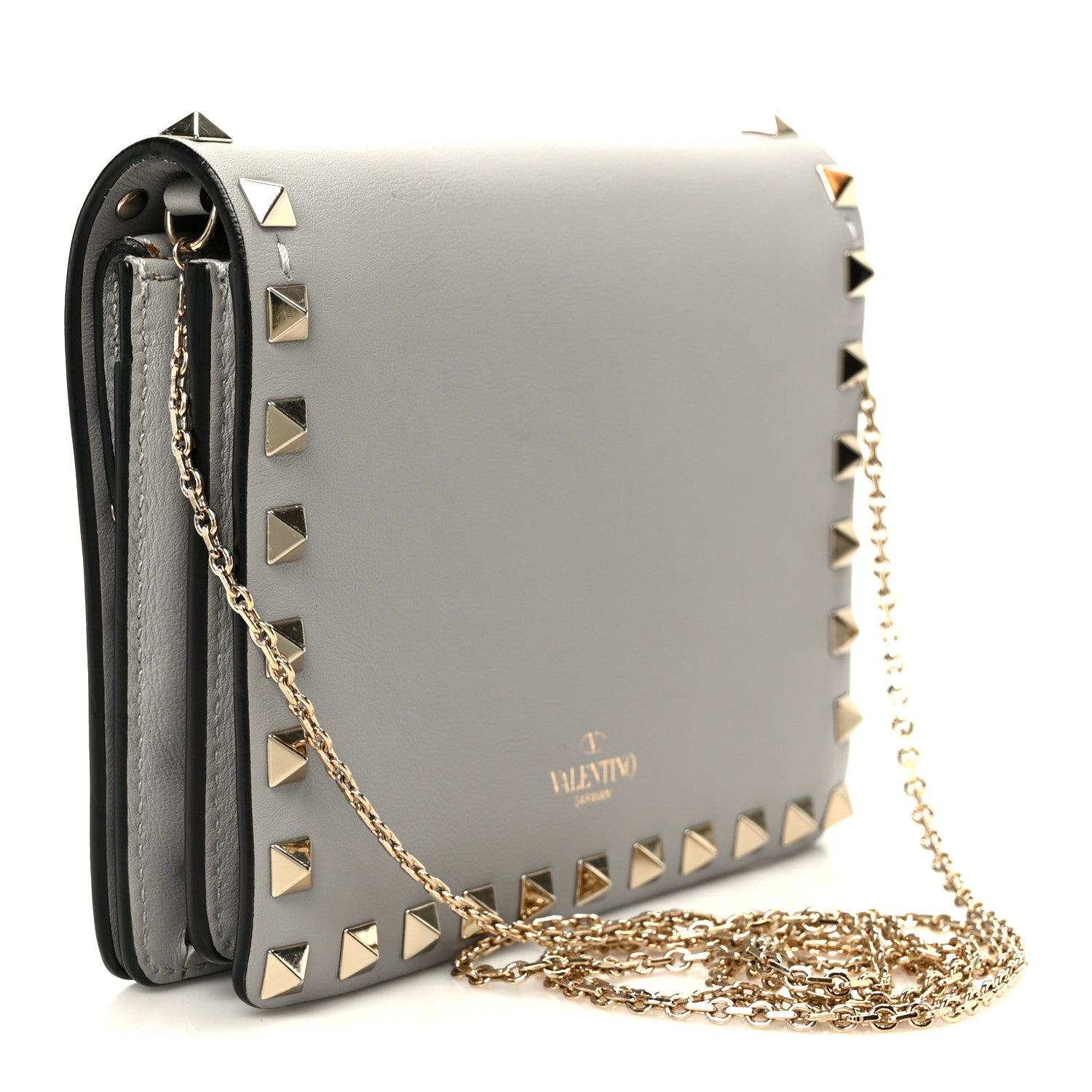 VALENTINO ショルダー グレー 中古・古着通販】VALENTINO (ヴァレンティノ) スタッズショルダー