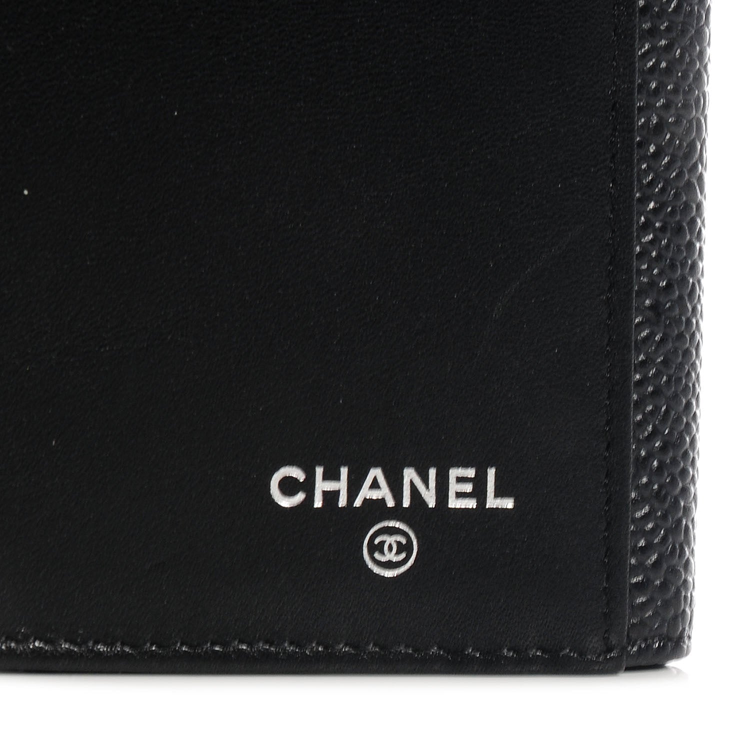 Chanel Caviar CC Long Flap French Wallet Black 6 of 9