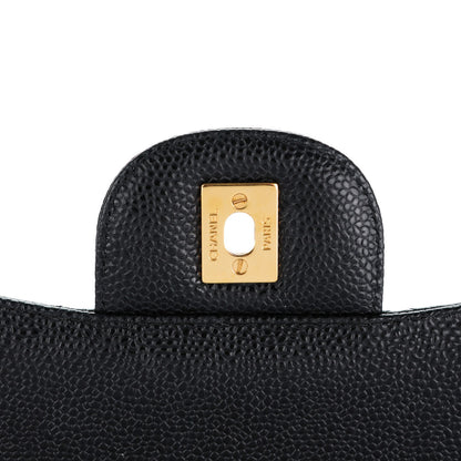 Chanel Caviar Quilted Jumbo Double Flap Black 6 of 8
