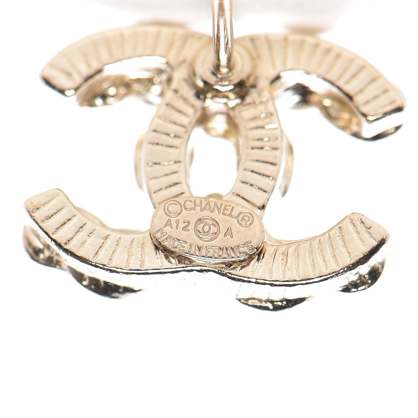 Gripoix CC Earrings Gold