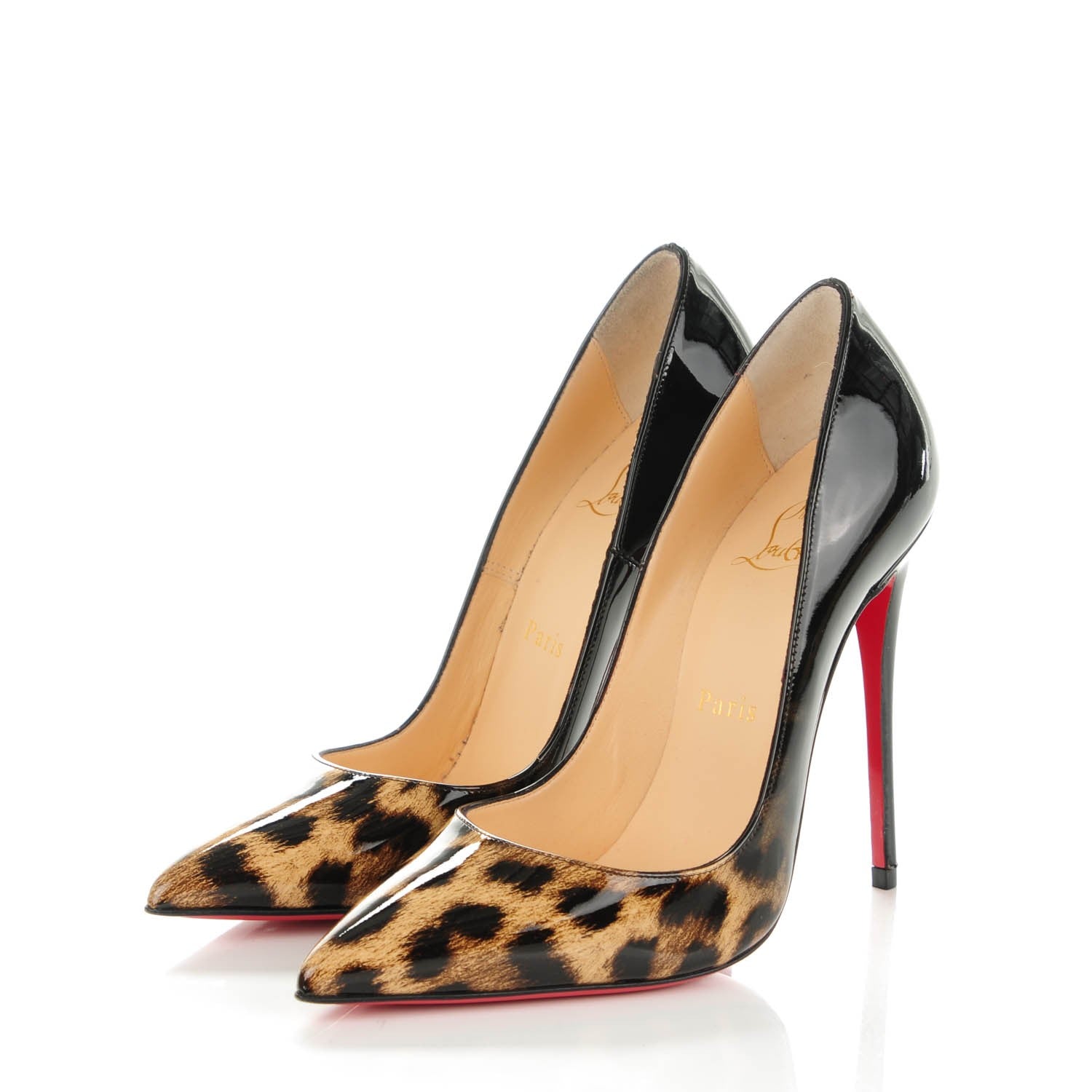 Christian Louboutin Patent Degrade Leopard So Kate 120 Pumps 36 Leopard Black 3 of 8