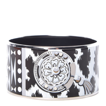 Hermes Enamel Printed Extra Wide Bracelet 70 1 of 6