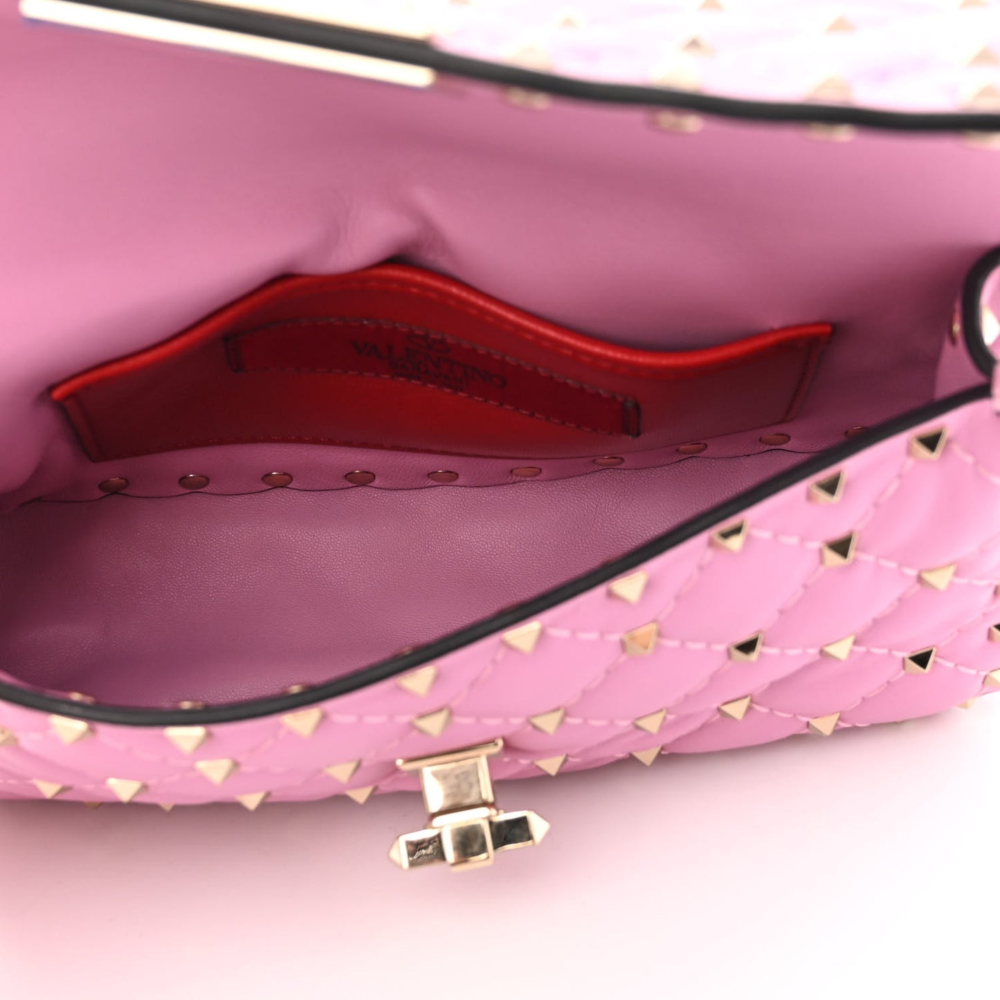 Nappa Small Rockstud Spike Shoulder Bag Giacinto