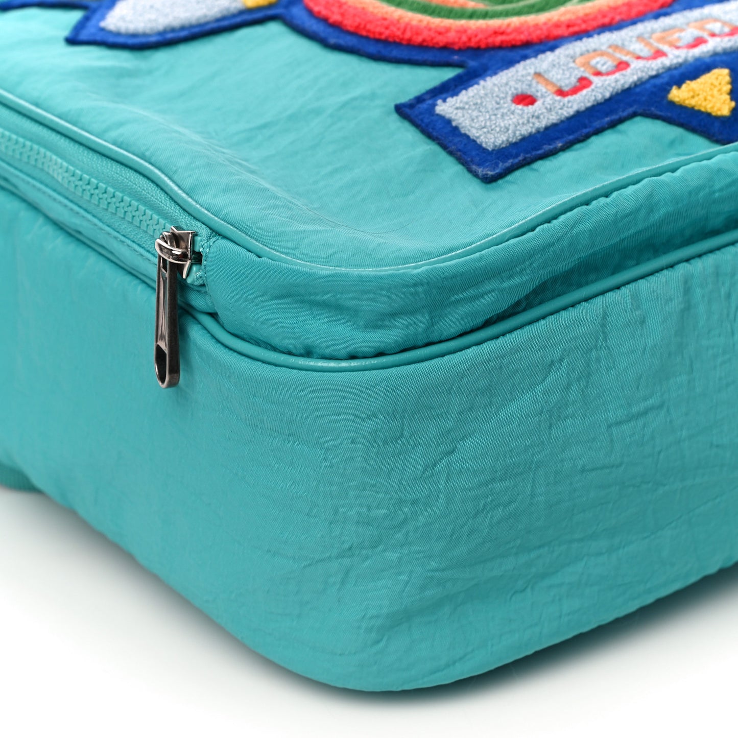 Nylon Twill 80s Logo Patch Backpack Lago