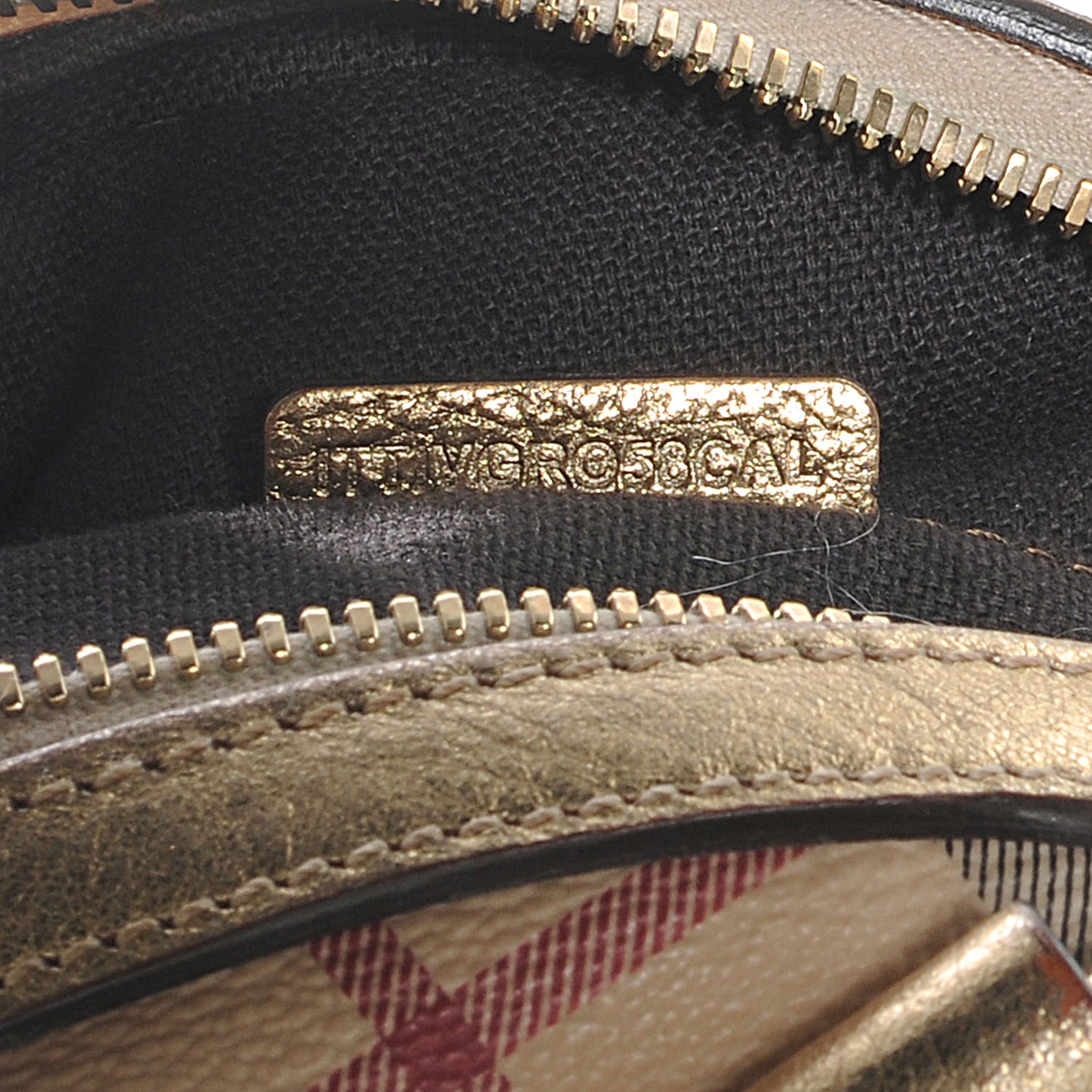 Haymarket Check Small Bowler Gold
