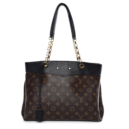 Louis Vuitton Monogram Pallas Shopper Black 1 of 10