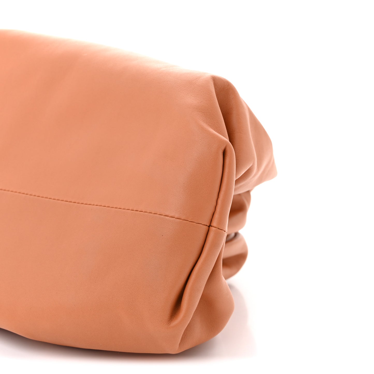 Smooth Butter Calf The Pouch Oversized Clutch Clay