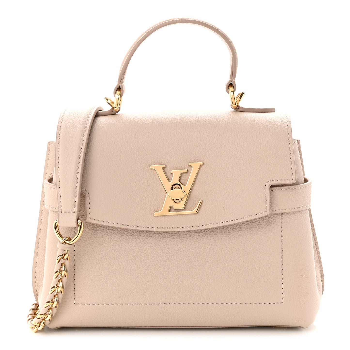 Soft Calfskin Mini Lockme Ever Greige