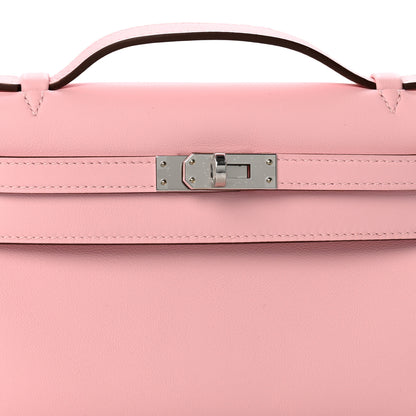 Hermes Swift Kelly Pochette Clutch Rose Sakura 8 of 11