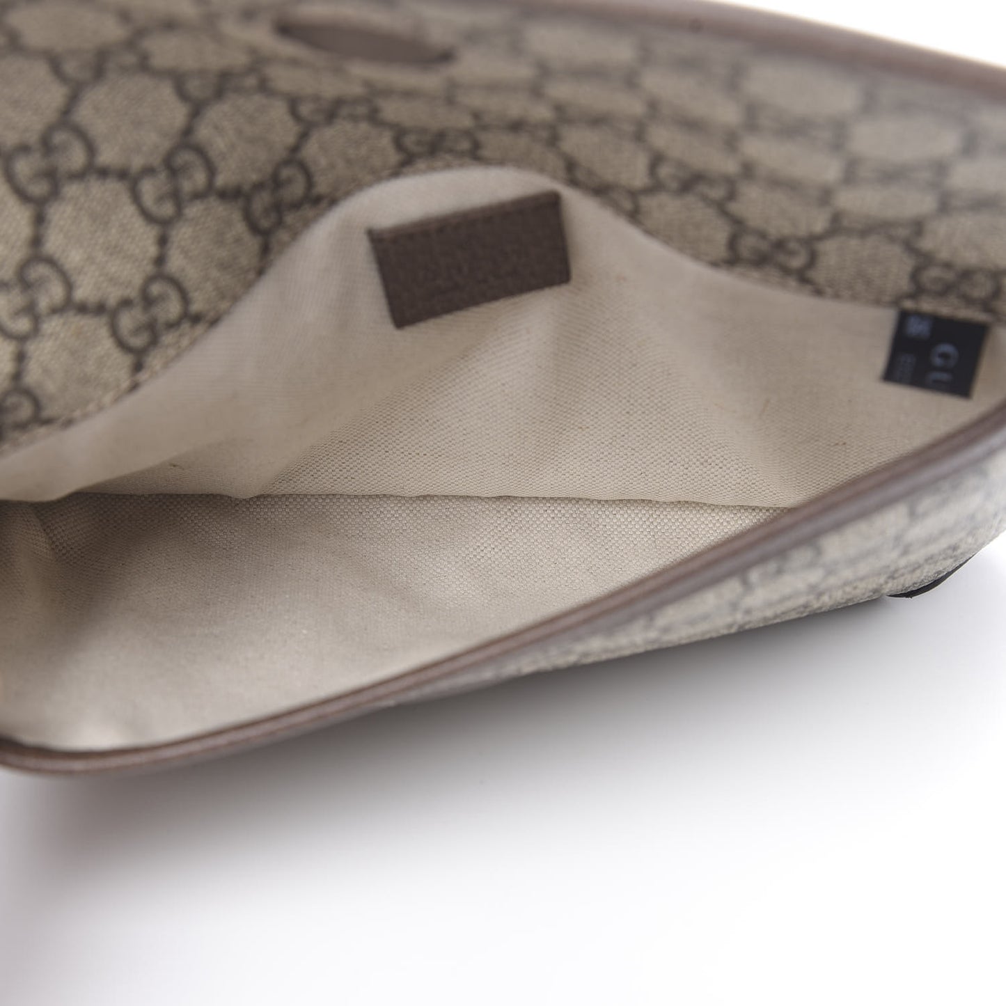 GG Supreme Monogram Neo Vintage Web Belt Bag Brown