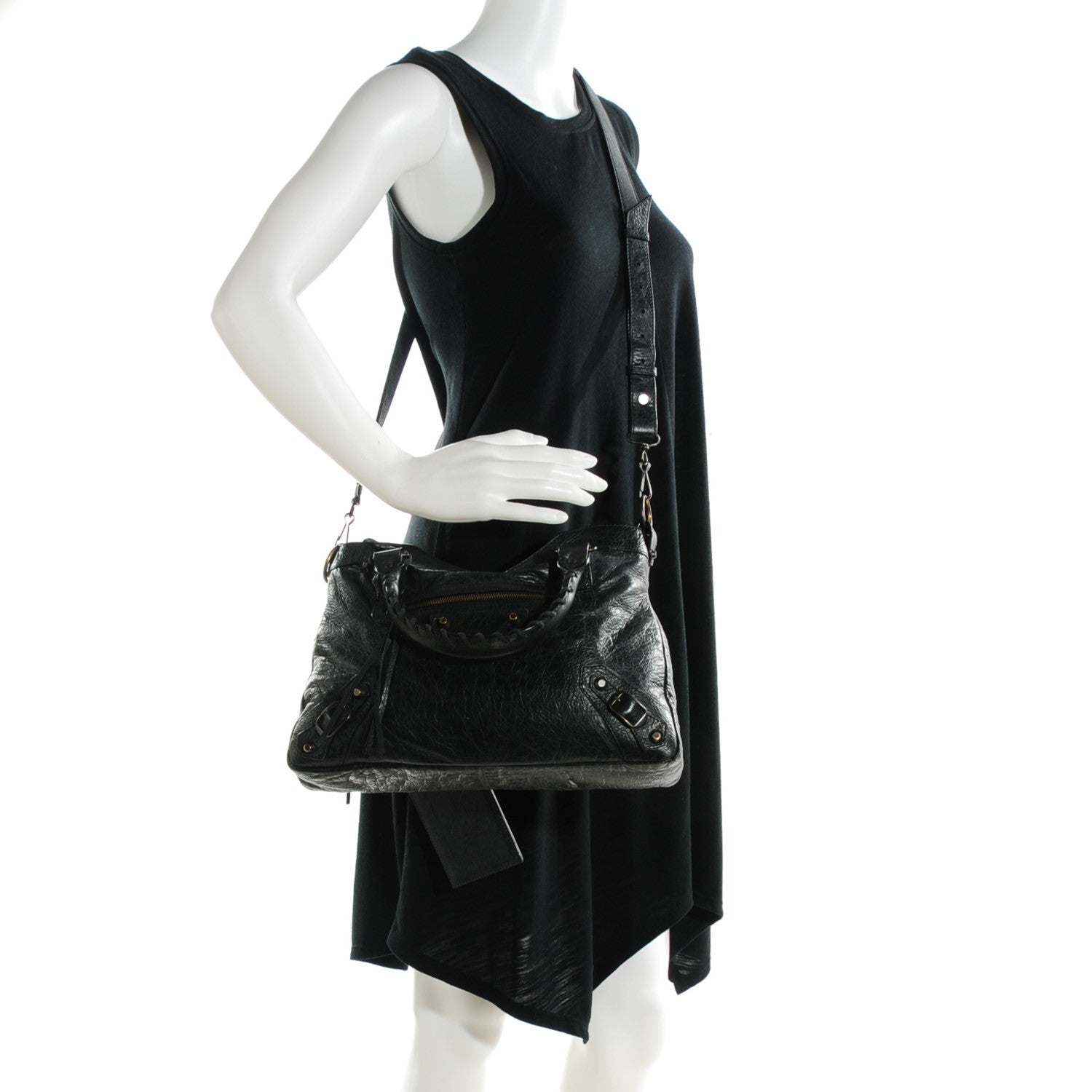 Balenciaga Agneau Classic Hardware Town Black 2 of 9