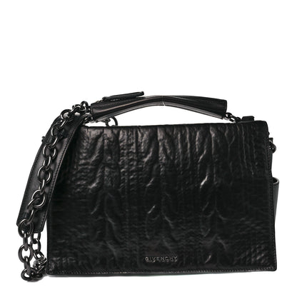 Givenchy Calfskin Cable Embossed Eve Shoulder Bag Black 1 of 8