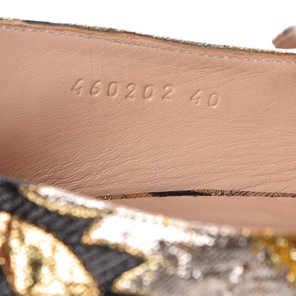 Gucci Brocade Floral Jacquard Dionysus Loafers 40 Black 8 of 8
