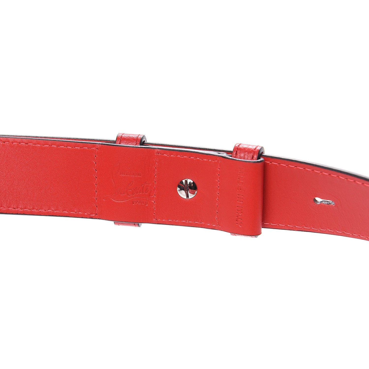 Christian Louboutin Calfskin Boudoir Chain Belt Bag Red 7 of 8