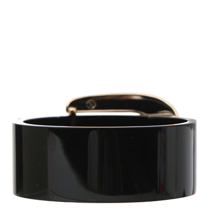 Chanel Resin CC Buckle Cuff Black Gold 2 of 3