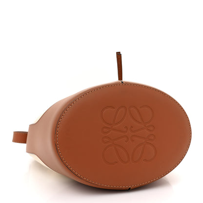 Loewe Canvas Calfskin Balloon Bucket Bag Ecru Tan 4 of 10