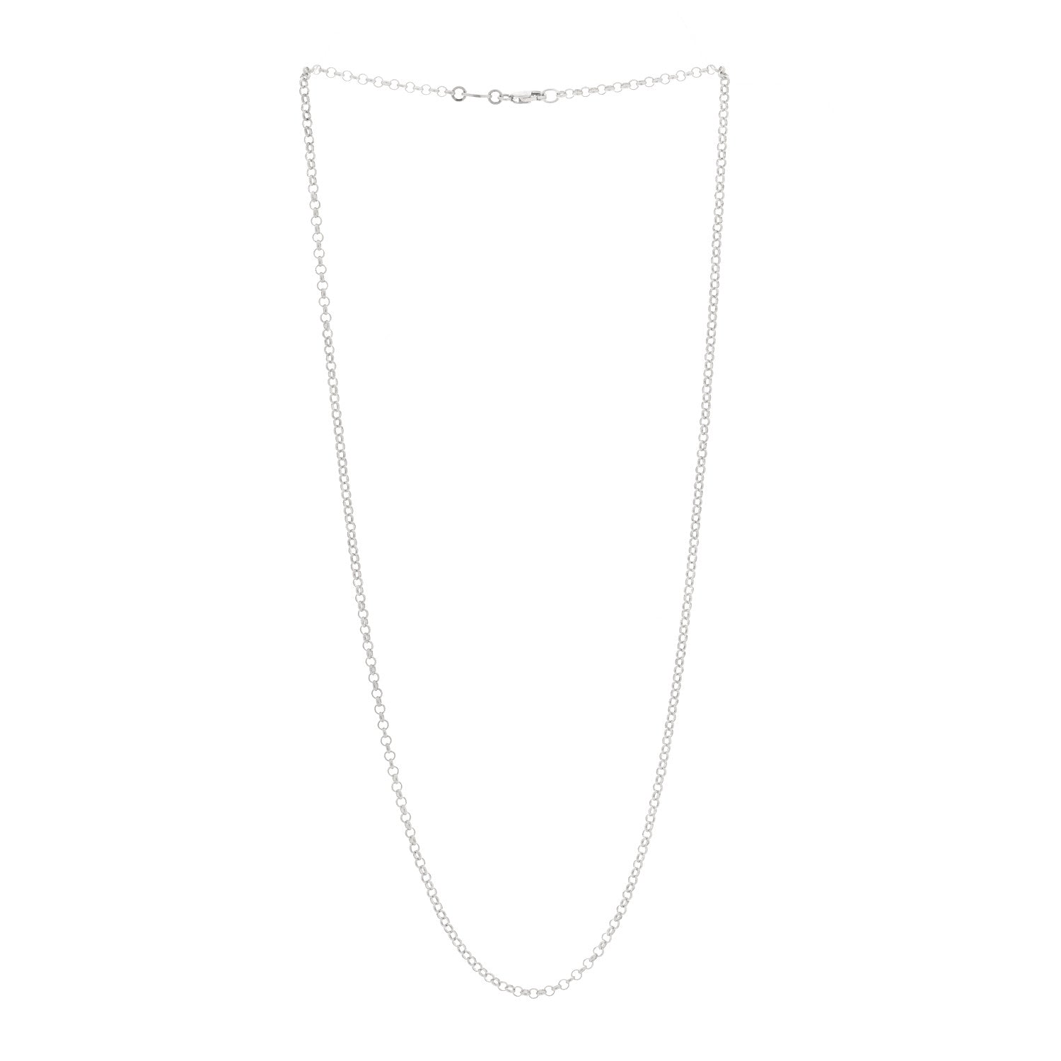 Chrome Hearts Sterling Silver Roll Chain Necklace 20" 3 of 4