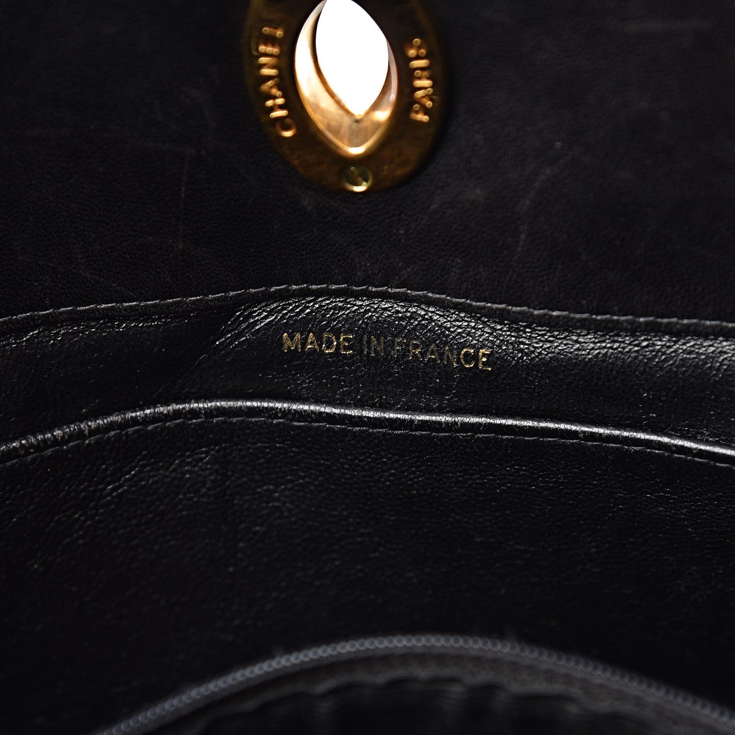 Lambskin Shopping Tote Black
