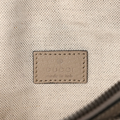 Gucci GG Supreme Monogram Textured Calfskin Web Retro Interlocking G Belt Bag Beige Mystic White Oatmeal 6 of 9