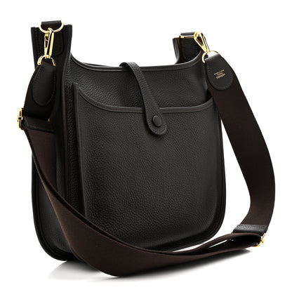 Hermes Taurillon Clemence EVELYNE III PM Ebene 3 of 11