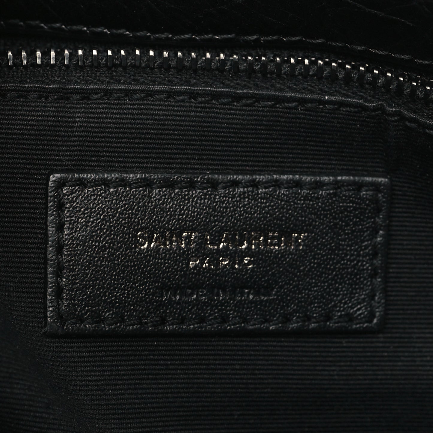 Crinkled Calfskin Matelasse Monogram Medium Niki Chain Satchel Black