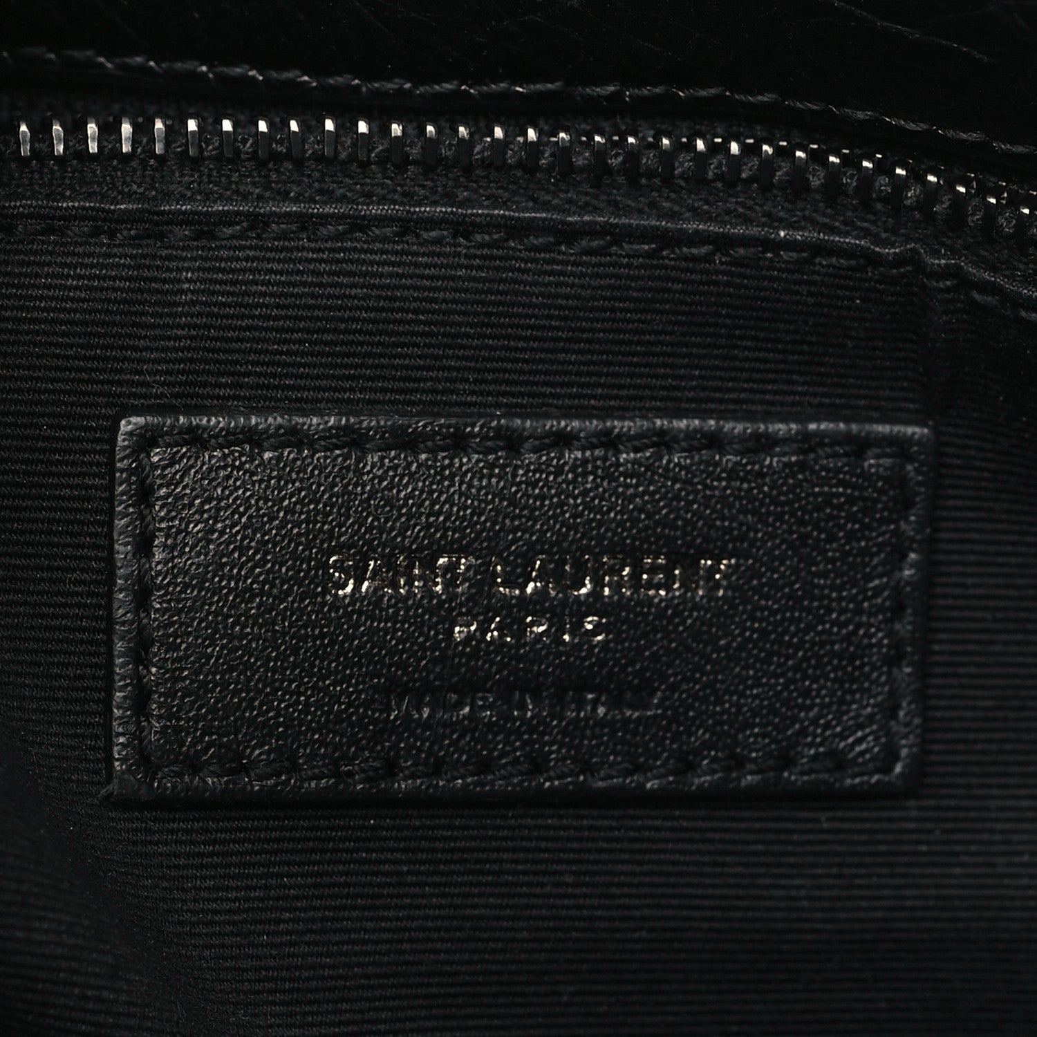 Saint Laurent Crinkled Calfskin Matelasse Monogram Medium Niki Chain Satchel Black 6 of 10