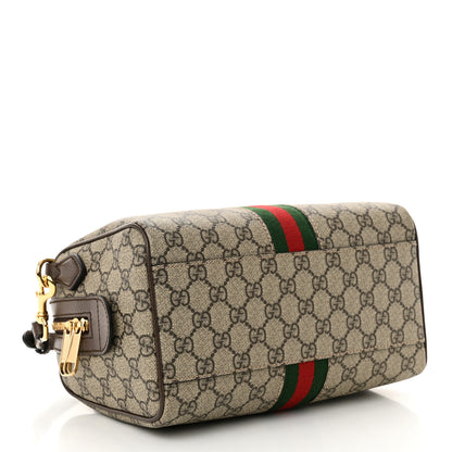 Gucci GG Supreme Monogram Web Small Ophidia Top Handle Bag Beige Ebony 4 of 11