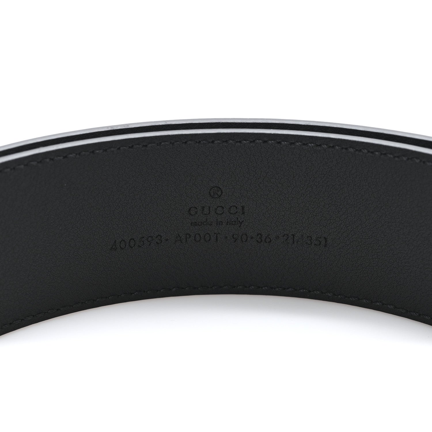 Gucci Calfskin Double G 40mm Belt 90 36 Black 3 of 5