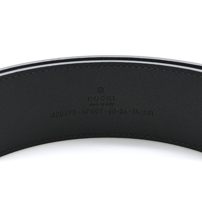 Gucci Calfskin Double G 40mm Belt 90 36 Black 3 of 5