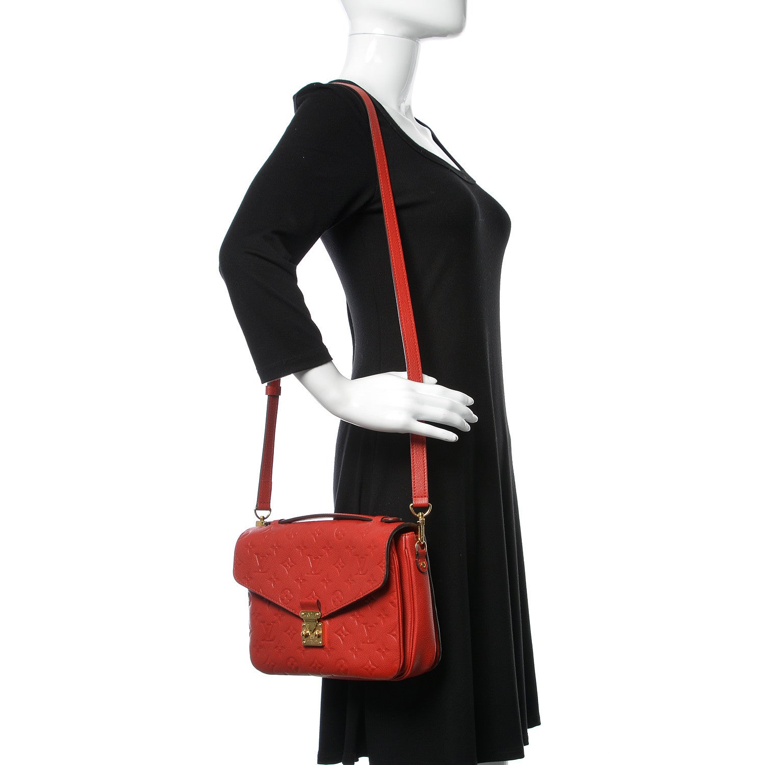 Louis Vuitton Empreinte Pochette Metis Cherry 2 of 10