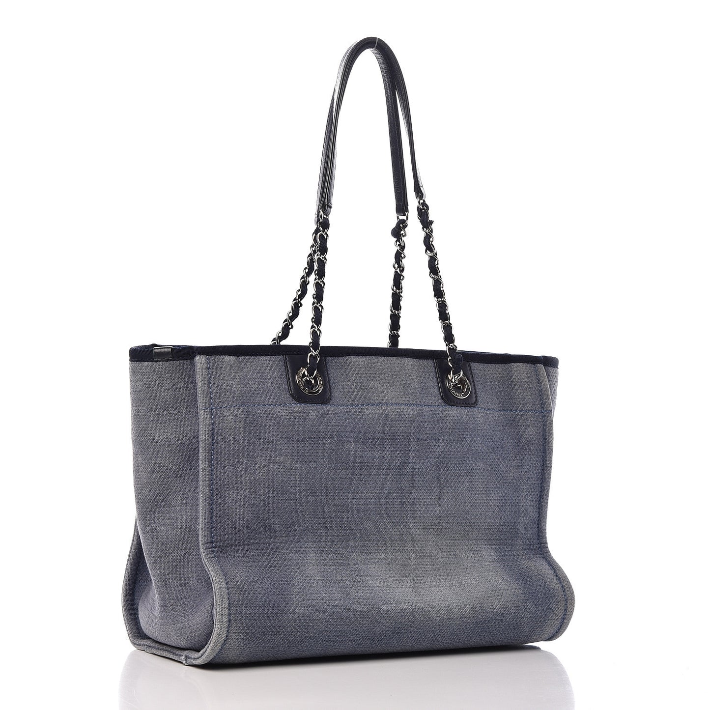 Canvas Small Deauville Tote Denim Blue