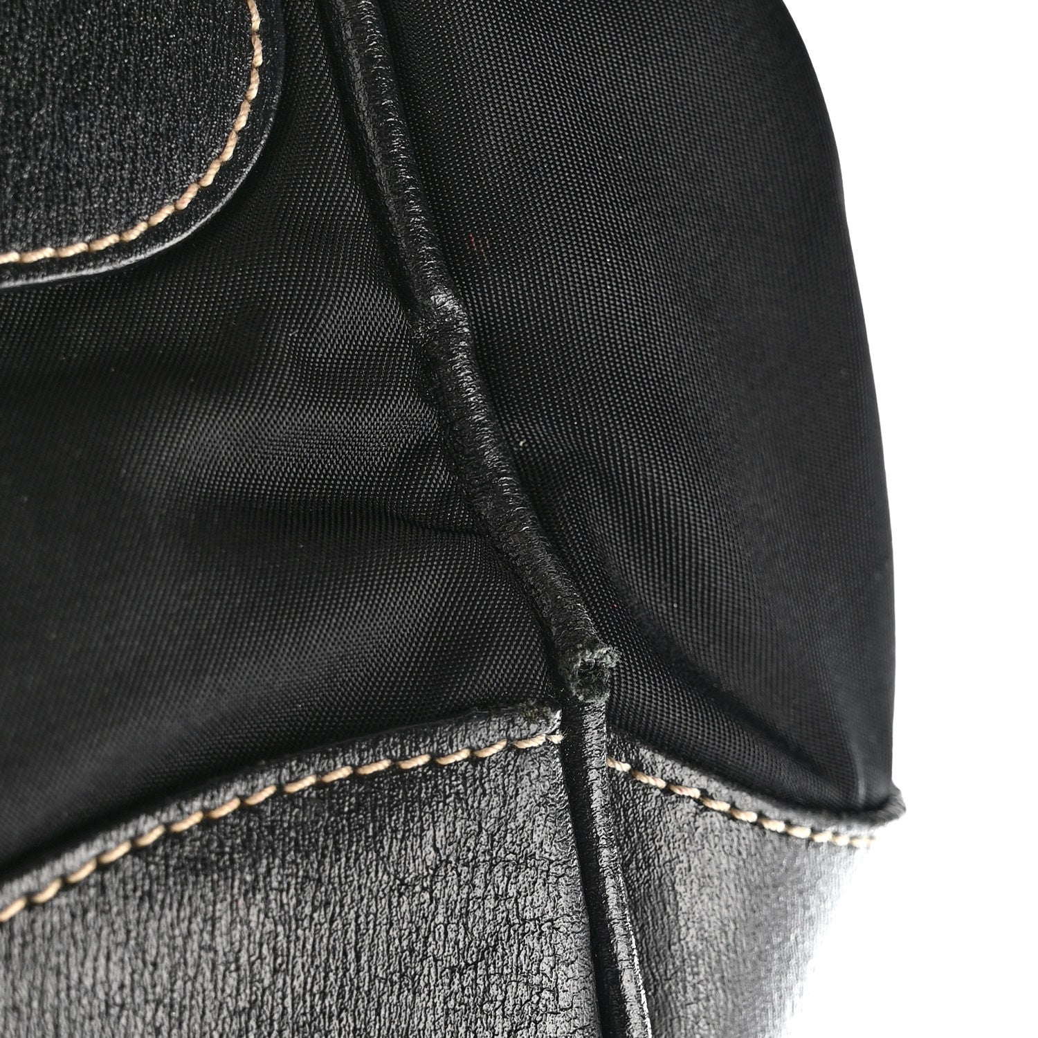 Prada Tessuto Nylon Moon Shoulder Bag Black 14 of 15