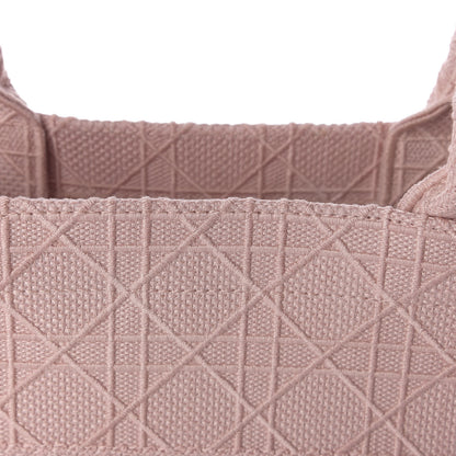 Christian Dior Canvas Embroidered Cannage Medium Book Tote Bois De Rose 18 of 18