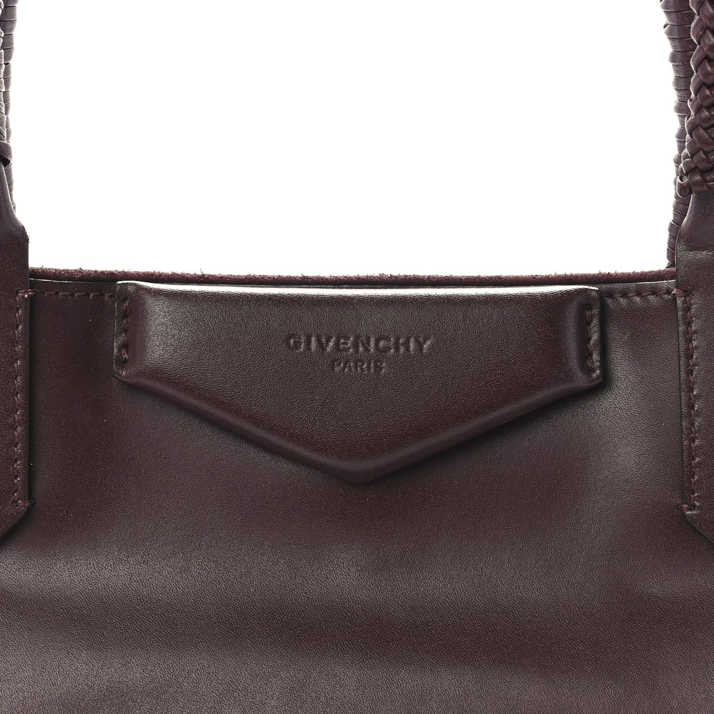 Calfskin Large Whipstitch Antigona Tote Oxblood