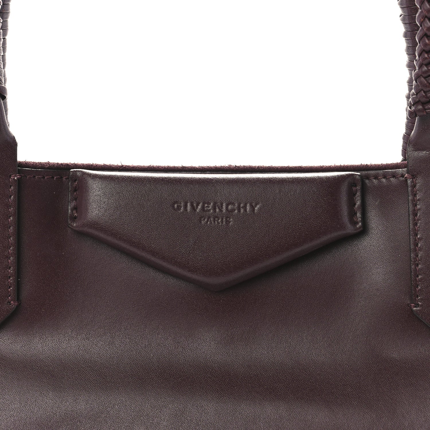 Givenchy Calfskin Large Whipstitch Antigona Tote Oxblood 11 of 15