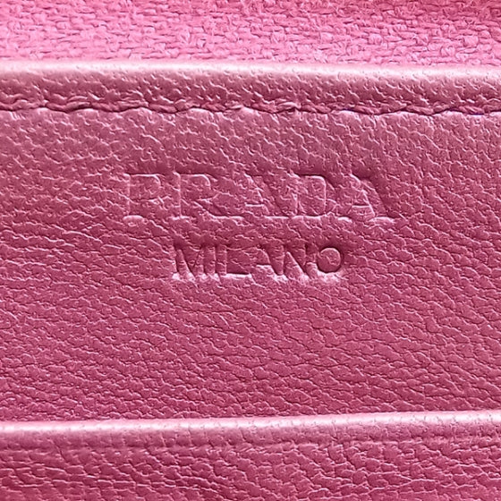 Spazzolato Zip Wallet Pink