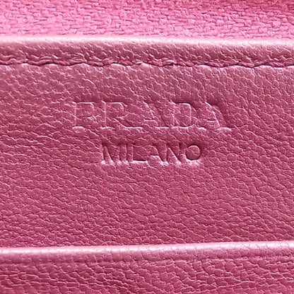 Prada Spazzolato Zip Wallet Pink 8 of 12