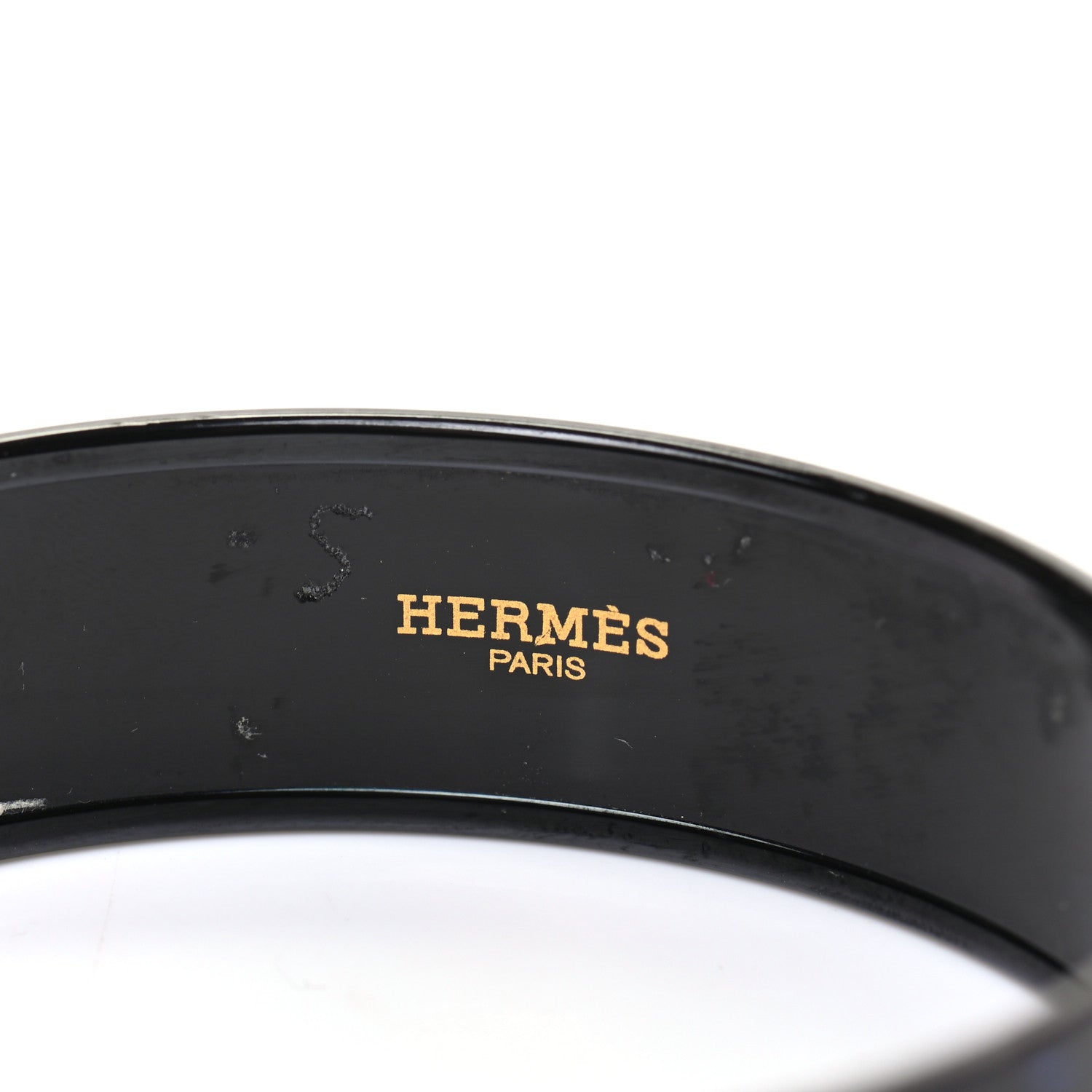 Hermes Enamel Printed Wide Spirographie Bracelet 70 4 of 5