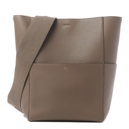 Celine Soft Grained Calfskin Sangle Bucket Bag Taupe 1 of 9